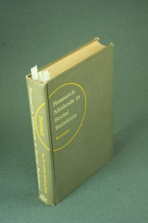 Immagine del venditore per Research Methods in Social Relations - COPY WITH MARKINGS. Revised One-Volume Edition venduto da Steven Wolfe Books