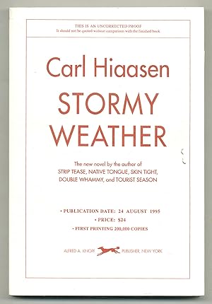 Bild des Verkufers fr Stormy Weather zum Verkauf von Between the Covers-Rare Books, Inc. ABAA