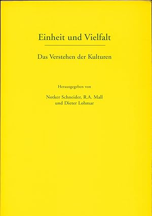 Bild des Verkufers fr Einheit und Vielfalt - Das Verstehen der Kulturen zum Verkauf von avelibro OHG