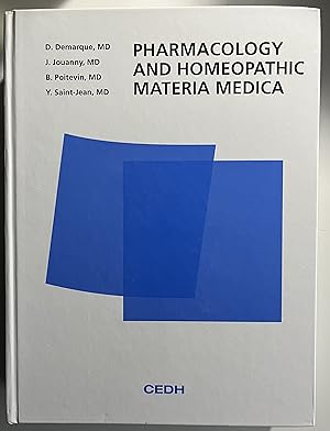 Bild des Verkufers fr Pharmacology and Homeopathic Materia Medica zum Verkauf von Book Dispensary