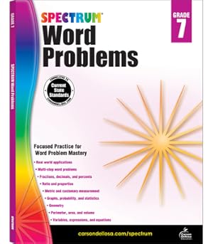 Image du vendeur pour Spectrum Word Problems, Grade 7 (Paperback or Softback) mis en vente par BargainBookStores