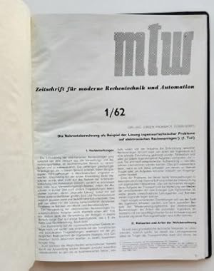 mtw - Mathematik, Technik, Wirtschaft. - Zeitschrift für moderne Rechentechnik und Automation. - ...