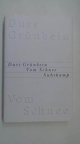 Imagen del vendedor de Vom Schnee oder Descartes in Deutschland. a la venta por Antiquariat Maiwald