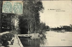 Ansichtskarte / Postkarte Meulan und Yvelines, Ufer der Seine