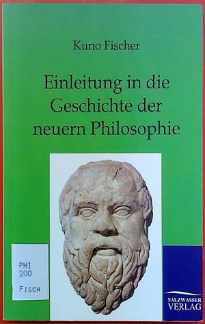 Bild des Verkufers fr Einleitung in die Geschichte der neuern Philosophie. 4. Auflage zum Verkauf von biblion2