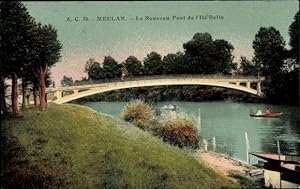 Ansichtskarte / Postkarte Meulan und Yvelines, Die neue Brücke der Ile Belle