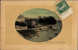 Präge Ansichtskarte / Postkarte Meulan und Yvelines, Blick auf die Seine