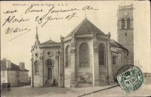 Ansichtskarte / Postkarte Meulan und Yvelines, Apsis der Kirche
