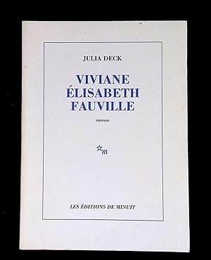 Image du vendeur pour Viviane Elisabeth Fauville mis en vente par LibrairieLaLettre2