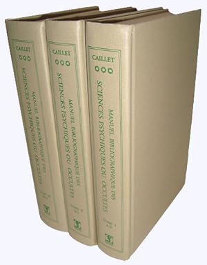 Manuel Bibliographique des Sciences Psychiques ou Occultes. Tome I, II & III [kmpl.]. Sciences de...