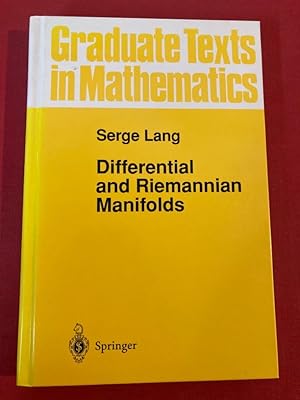 Immagine del venditore per Differential and Riemannian Manifolds. Third Edition. venduto da Plurabelle Books Ltd