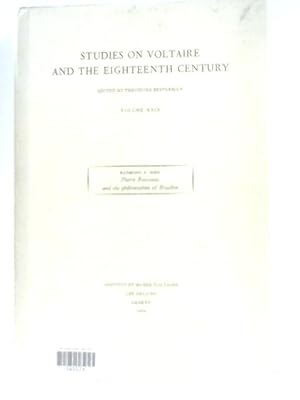 Immagine del venditore per Studies On Voltaire And The Eighteenth Century, Vol. XXIX venduto da World of Rare Books