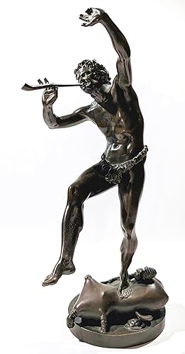 Tanzender Faun mit Flöte / Dancing faun with flute