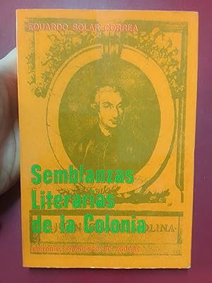 Immagine del venditore per Semblanzas Literarias de la Colonia venduto da Librera Eleutheria
