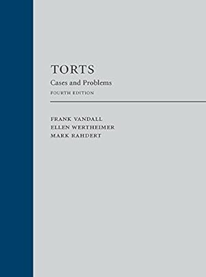 Immagine del venditore per Torts: Cases and Problems [Hardcover ] venduto da booksXpress