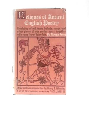 Bild des Verkufers fr Reliques of Ancient English Poetry Volume 2 zum Verkauf von World of Rare Books