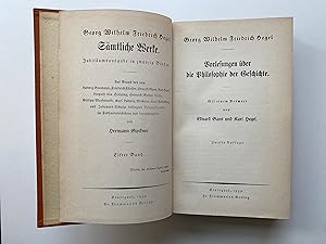 Seller image for Vorlesungen ber die Philosophie der Geschichte for sale by BELCAMPO ANTIQUARIAT