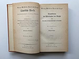 Imagen del vendedor de Grundlinien der Philosophie des Rechts, oder Naturrecht und Staatswissenschaft im Grundrisse a la venta por BELCAMPO ANTIQUARIAT