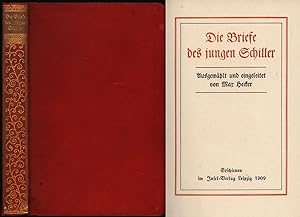 Imagen del vendedor de Die Briefe des jungen Schiller. a la venta por Antiquariat Lenzen