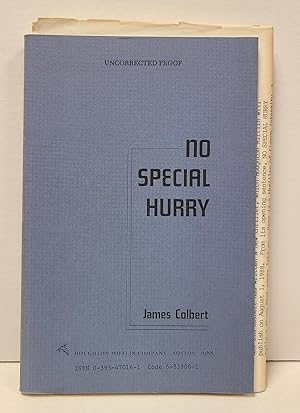 Immagine del venditore per No Special Hurry venduto da Tall Stories Book & Print Gallery
