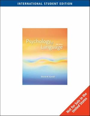 Bild des Verkufers fr Psychology of Language zum Verkauf von WeBuyBooks