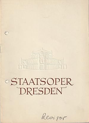 Bild des Verkufers fr Programmheft Werner Egk DER REVISOR Premiere 29. Juni 1958 Kleines Haus Spielzeit 1957 / 58 Reihe A Nr. 8 zum Verkauf von Programmhefte24 Schauspiel und Musiktheater der letzten 150 Jahre