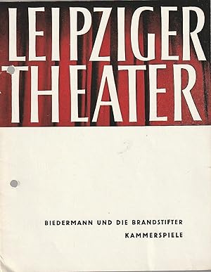 Seller image for Programmheft Max Frisch BIEDERMANN UND DIE BRANDSTIFTER Lepzig 1964 for sale by Programmhefte24 Schauspiel und Musiktheater der letzten 150 Jahre