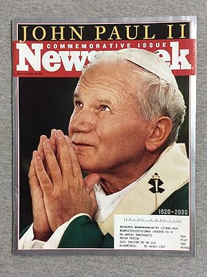 Seller image for Newsweek Magazine, April 11, 2005, Volume Cxlv, Number 15, Commemorative Issue, Featuring Pope John Paul Ii for sale by Book Nook