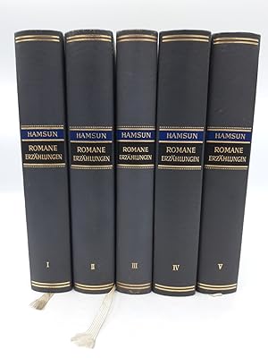 Knut Hamsun. Sämtliche Romane und Erzählungen. 5 Bände (=vollst.) Zum hundersten Geburtstag des D...