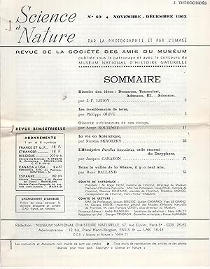 Bild des Verkufers fr Science et Nature - N 60 - Histoire des ides : Descartes, Tournefort, Adanson. III. Adanson. zum Verkauf von PRISCA