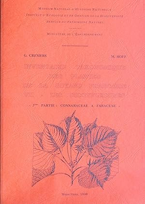 Image du vendeur pour Inventaire taxonomique des plantes de la Guyane franaise VII -- Les Dicotyldones 3me pzrtie : Connaraceae  Fabaceae mis en vente par Bouquinerie L'Ivre Livre