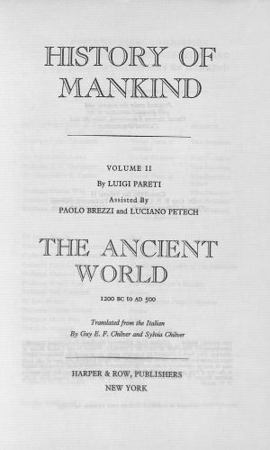 Bild des Verkufers fr The ancient world;: 1200 BC to AD 500, (History of mankind; cultural and scientific development) zum Verkauf von WeBuyBooks