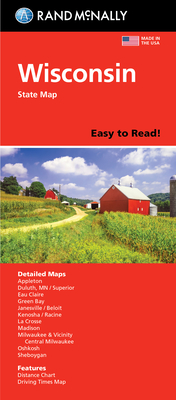 Imagen del vendedor de Rand McNally Easy to Read: Wisconsin State Map (Sheet Map, Folded) a la venta por BargainBookStores