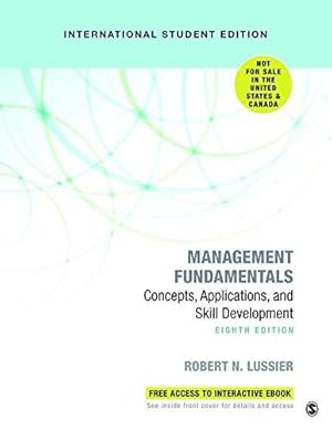 Bild des Verkufers fr Management Fundamentals: Concepts, Applications, and Skill Development zum Verkauf von WeBuyBooks