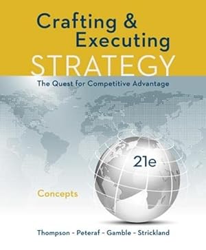 Seller image for CRAFTING AND EXECUTING STRATEGY: CONCEPTS (IRWIN MANAGEMENT) for sale by WeBuyBooks