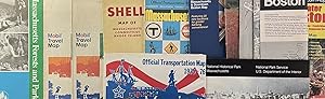 A Grouping of Eleven [11] C1970s-1980s Specialty and Road Maps of Boston and Massachusetts