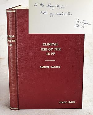 Immagine del venditore per A Guide to the Clinical Use of the 16 PF (Hardcover) (Signed) venduto da Sequitur Books