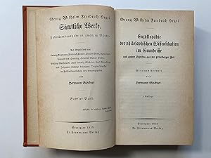 Imagen del vendedor de Enzyklopadie der philosophischen Wissenschaften im Grundrisse und andere Schriften der heidelberger Zeit a la venta por BELCAMPO ANTIQUARIAT