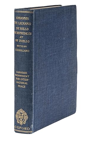 Image du vendeur pour De Bello, de Represaliis et de Duello. 1917 Reprint of the 1477 ed Ms mis en vente par The Lawbook Exchange, Ltd., ABAA  ILAB