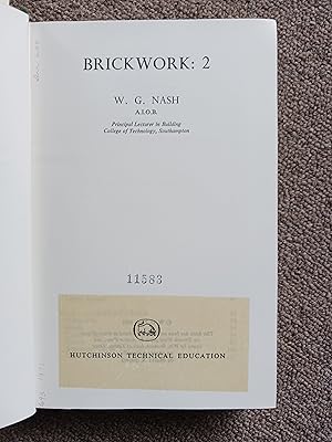 Image du vendeur pour Brickwork: 2 mis en vente par BookOrders
