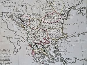 Ottoman Empire Balkans Serbia Albania Wallachia Greece Romania 1806 Herisson map