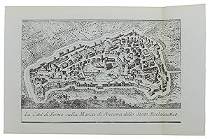 FERMO: ANTICA MAPPA / VEDUTA - Ristampa anastatica (1970 ca.):