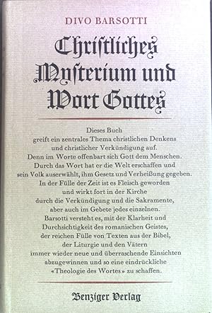 Bild des Verkufers fr Christliches Mysterium und Wort Gottes zum Verkauf von books4less (Versandantiquariat Petra Gros GmbH & Co. KG)