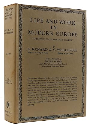 Seller image for LIFE AND WORK IN MODERN EUROPE Fifteenth to Eighteenth Centuries for sale by Rare Book Cellar