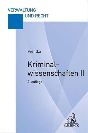 Seller image for Kriminalwissenschaften II for sale by BuchWeltWeit Ludwig Meier e.K.