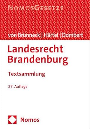 Immagine del venditore per Landesrecht Brandenburg venduto da BuchWeltWeit Ludwig Meier e.K.
