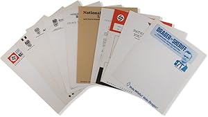 11 Pieces of American Nazi Party Ephemera; Letterheads, and a Lincoln Rockwell "Special Message t...