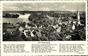 Bild des Verkufers fr Ansichtskarte / Postkarte Eutin Holsteinische Schweiz, Rosenstadt, Gedicht L. Weiss, Rings von Hgeln eingeschlossen zum Verkauf von akpool GmbH