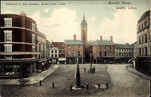 Ansichtskarte / Postkarte Louth Lincolnshire England, Marktplatz