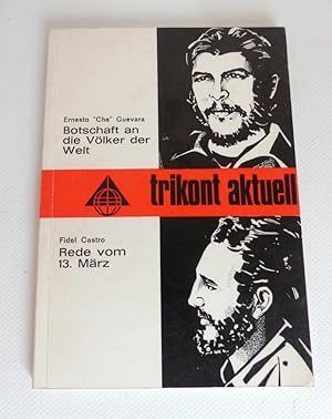 Imagen del vendedor de Botschaft an die Vlker der Welt. - Rede vom 13. Mrz. a la venta por Antiquariat Maralt